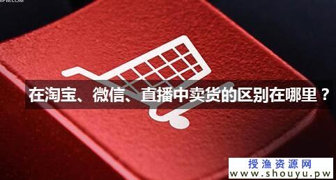 叶明网上赚钱思维：淘宝、微信、直播卖货差异性在哪里？