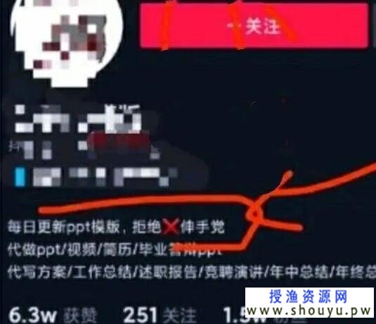 小众信息差项目：ppt模板打包出售