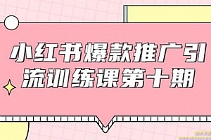 狼叔小红书爆款推广引流训练课第十期，手把手带你玩转小红书，轻松月入过万