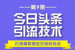 狼叔今日头条引流技术9.0：为什么做今日头条引流？如何做好头条引流？（20节课）